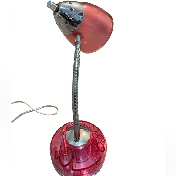 Pink lamp with organization compartments - Picture 5 of 5